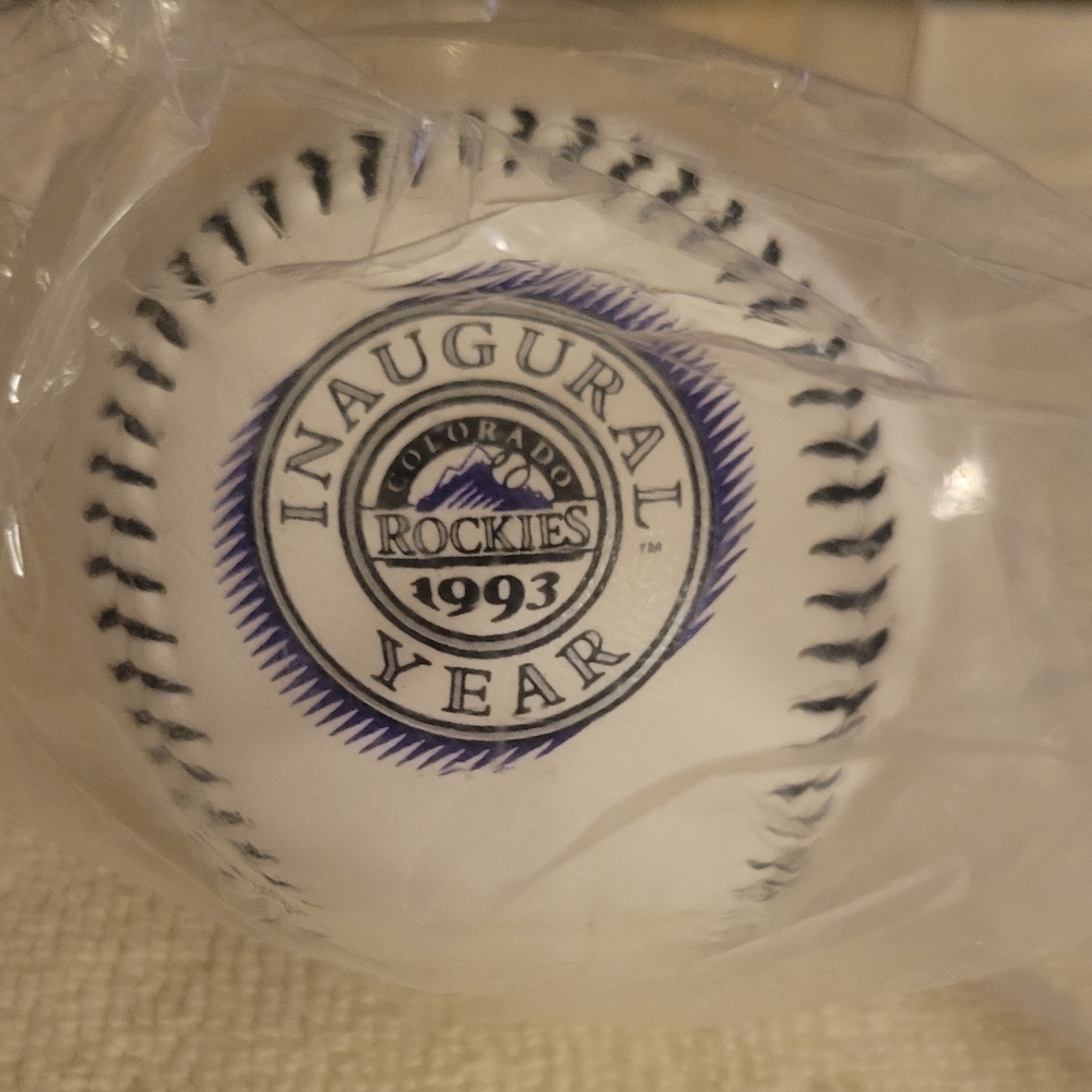 Vintage Fotoball Colorado Rockies MLB 1993 Inaugural Year Commemorative Baseball